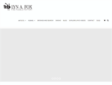 Tablet Screenshot of foxpueblopottery.com